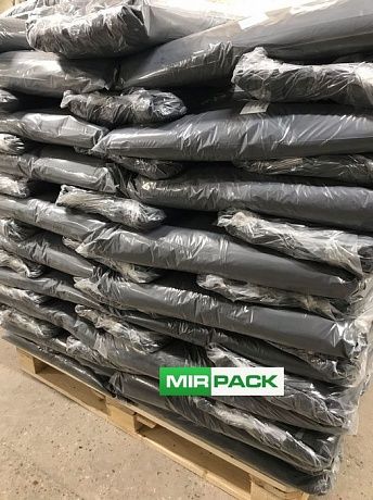 Мешки для мусора 120 литров, 30 мкм, в пачках 200 шт. черные - 2х слойные, до 25 кг - Вид 6