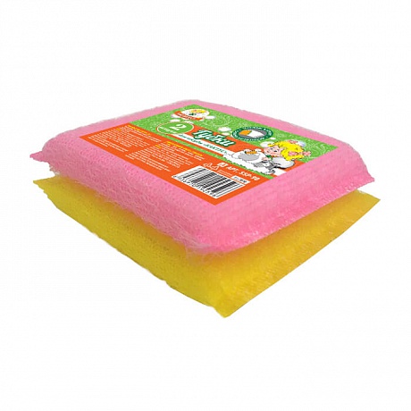 Губки для посуды Умничка КАКТУС 2 шт. - Вид 1